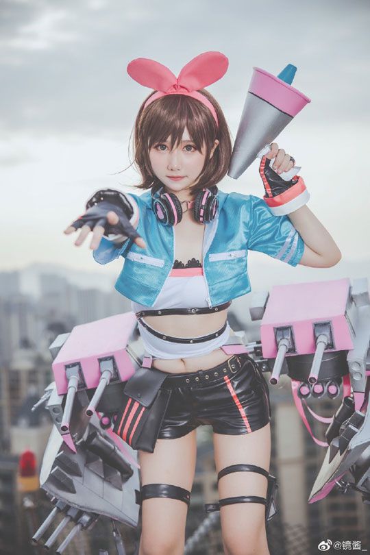 镜酱cos《碧蓝航线》的“Kizuna Ai”绊爱作品图片包-颜七缘